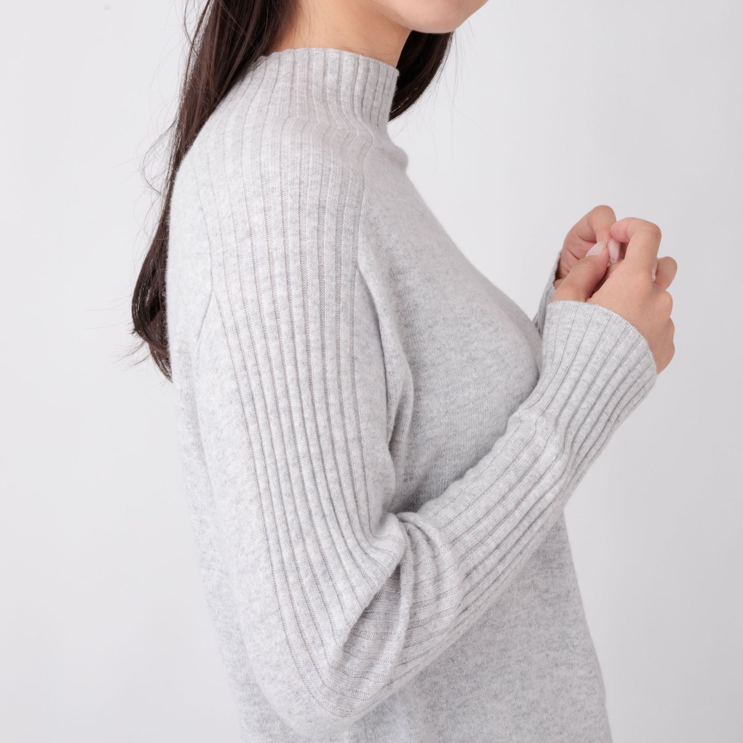 Nanako style レディース カシミヤタートルセーター 373400