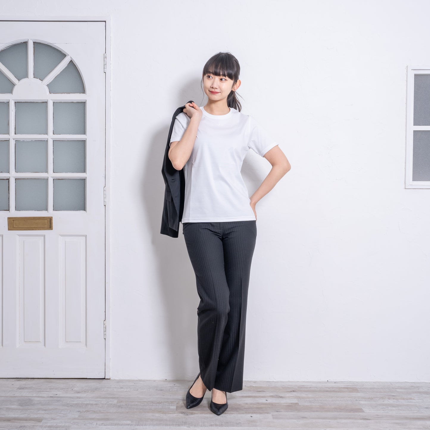 プレミアコットンTシャツ(半袖) アメリカ綿 レディース S,M,L,LL 354-401