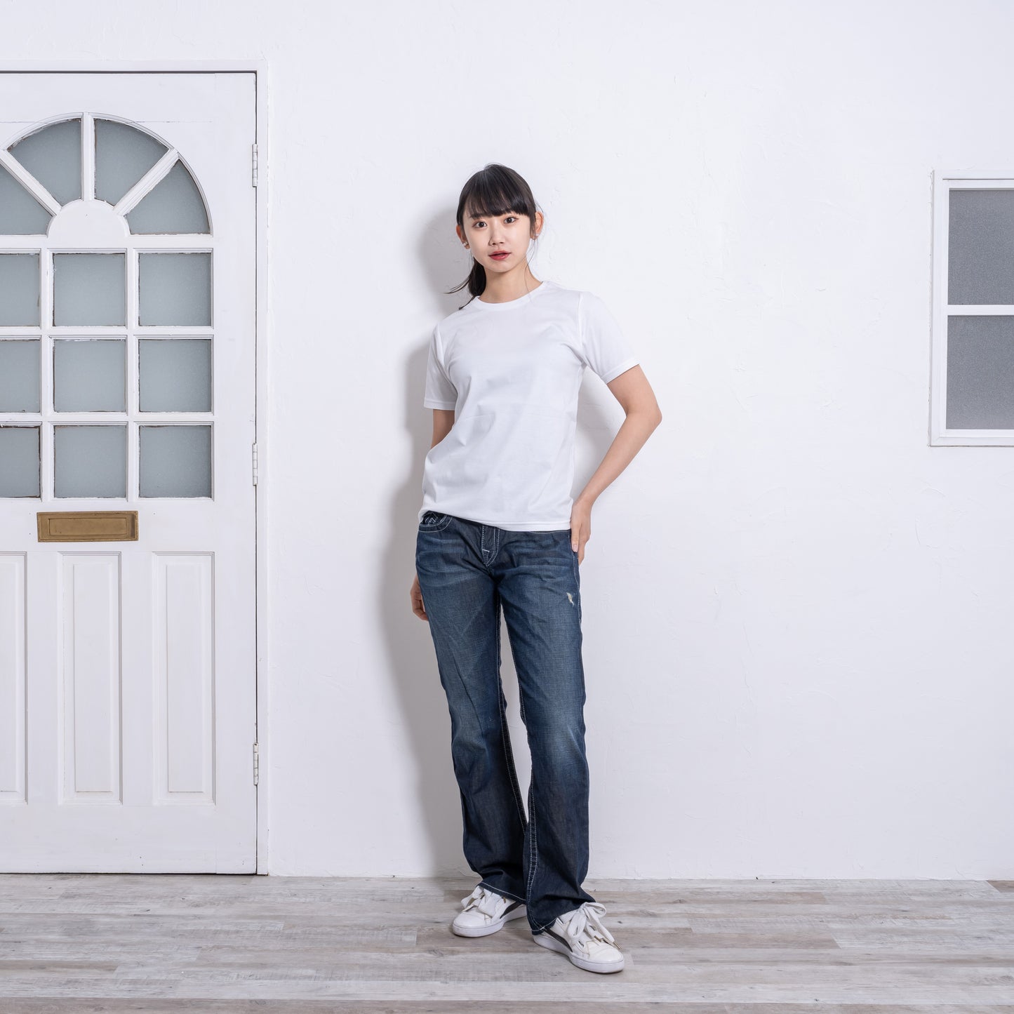 プレミアコットンTシャツ(半袖) アメリカ綿 レディース S,M,L,LL 354-401