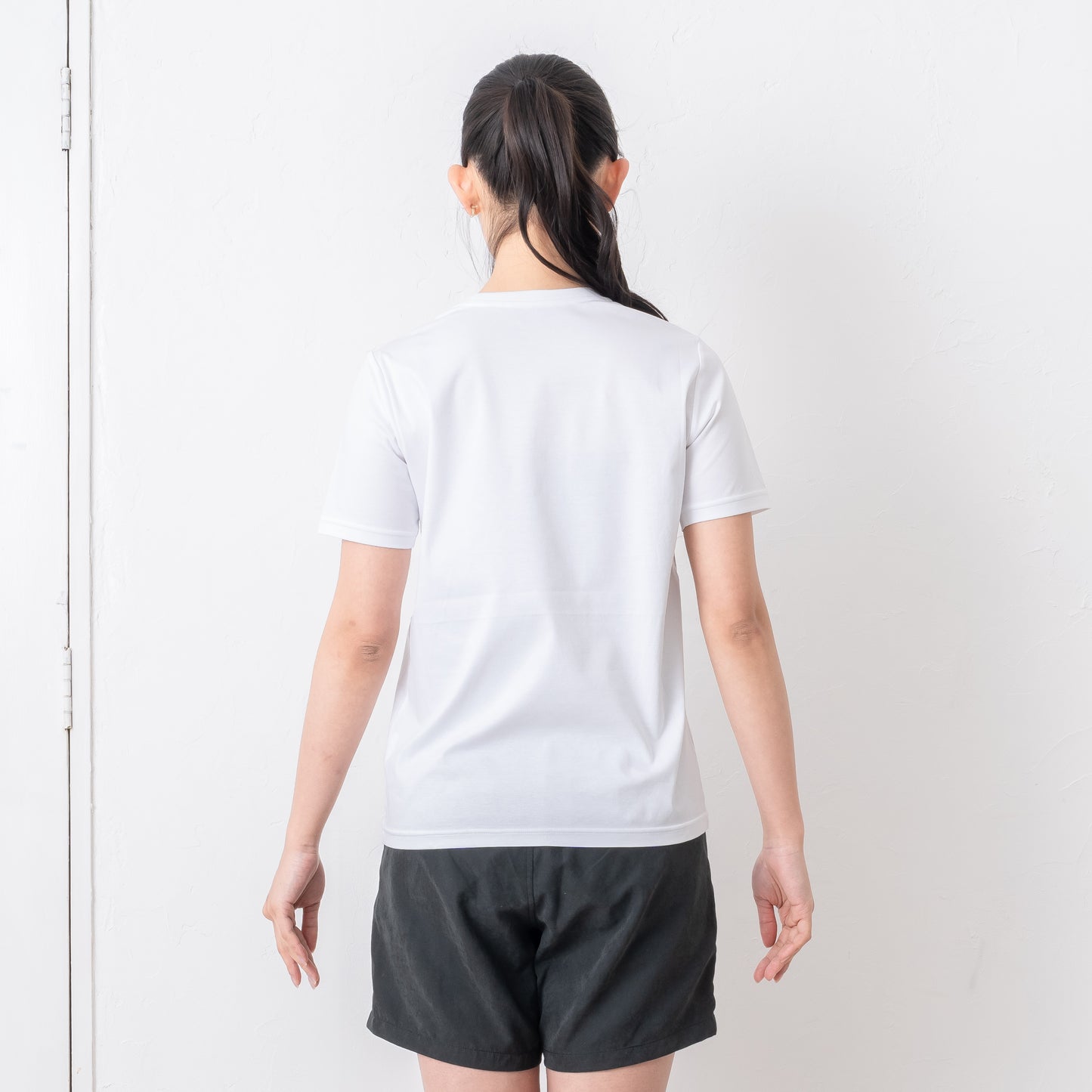 天然繊維 超長綿 レディース半袖Tシャツ 354-400