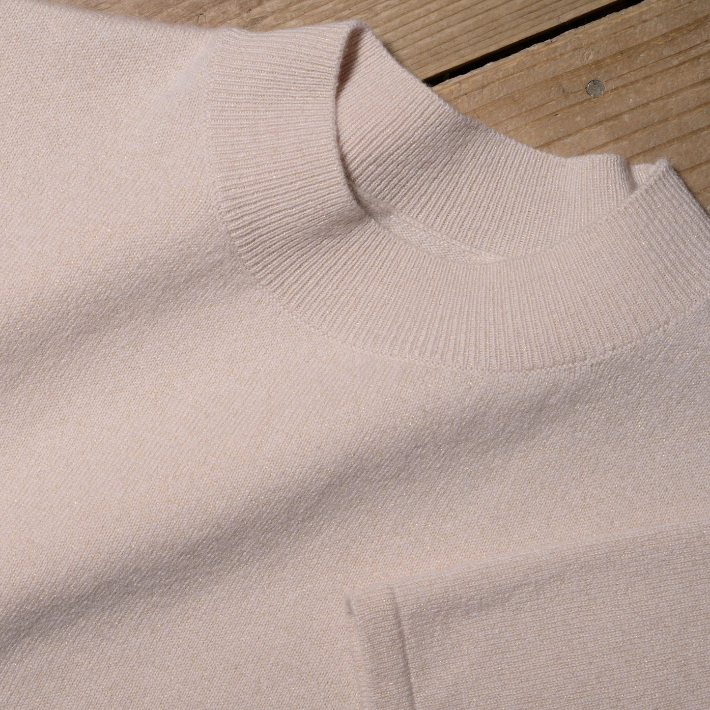 Nanako Style レディース カシミヤ半袖セーター 373402