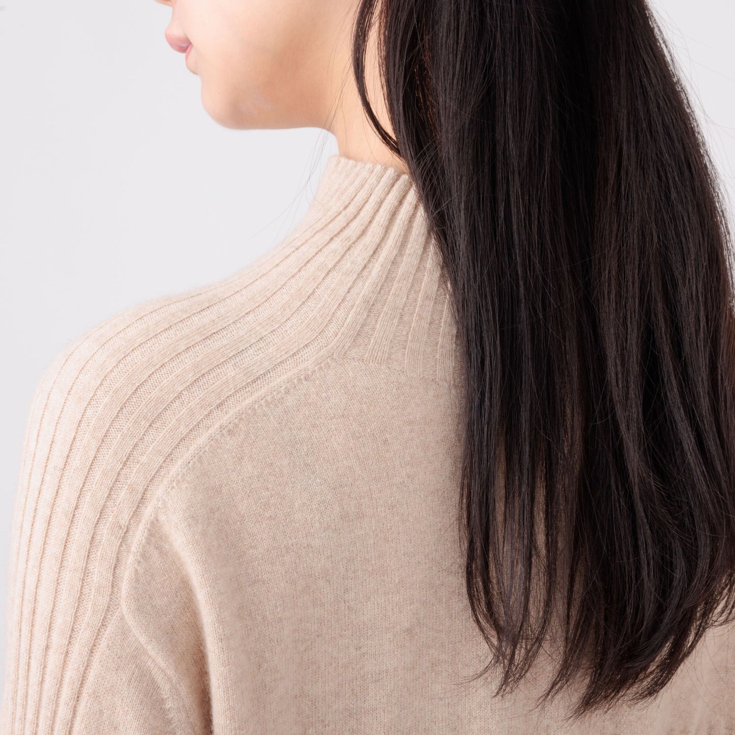 Nanako Style レディース カシミヤロングワンピース 373600